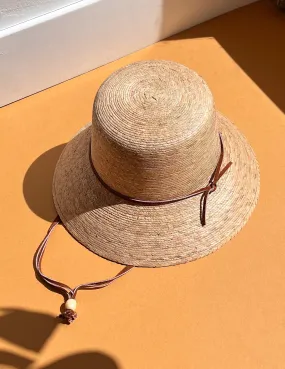 Abby Palm Leaf Bucket Sun Hat