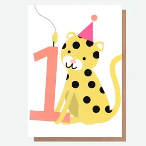 Age 1 Female Leopard Card