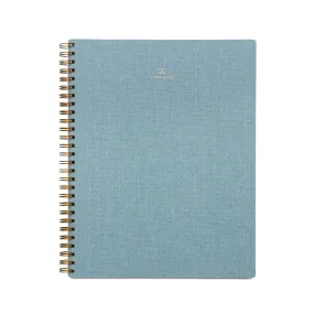 Appointed Notebook in Chambray Blue (L), Lined/Grid/Blank