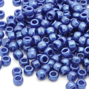 Bath Pearl Cobalt Plastic Barrel Pony 6x8mm - Pack of 500