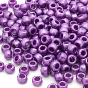 Bath Pearl Violet Plastic Barrel Pony 6x8mm - Pack of 500