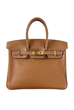 Birkin 25 Brown Leather Handbag