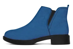 Cobalt Blue Chelsea Boots - Comfy Slip-On - Soft & Water-Resistant Micro-Suede Vegan Shoes