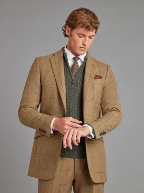 Eaton Jacket - Moss Windowpane Tweed